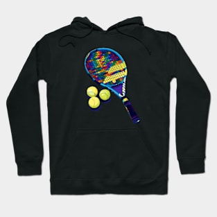 Tennis Wpap Pop Art Hoodie